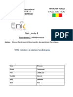 Cycle: Master 2 Département: Génie Electrique Option: Réseau Electrique Et Commandes Des Systèmes Electriques
