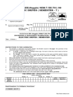 Electric Drives (Semester - 7) : CS/B.Tech (EE) (Supple) /SEM-7/EE-701/09