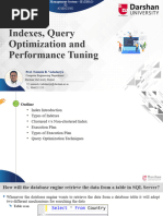 Unit-3: Indexes, Query Optimization and Performance Tuning