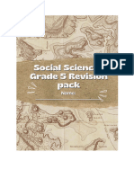 Social Sciences - History Grade 5 Revision Pack - Compressed