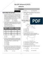 Solutions - JEE Advanced Practice Sheet - Lakshya JEE 2025