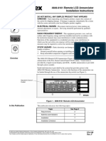 4606-9101 Remote LCD Annunciator Installation Instructions