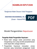 03 - Model Pengambilan Keputusan