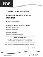 Tutorial Letter 101/3/2024: Research in The Social Sciences