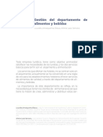 Gestión Del Departamento de Alimentos y Bebidas