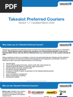 Marketplace Takealot Preferred Couriers Information Deck