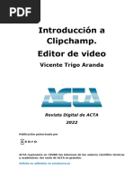 Introducción A Clipchamp. Editor de Video: Vicente Trigo Aranda