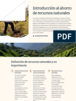 Introduccion Al Ahorro de Recursos Naturales