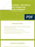 I Am Sharing 'LECTURE 10 - ADOLESCENTS COGNITIVE AND PHYSICAL DEVELOPMENT