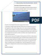 Solar Photovoltaic Systems