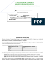 Formato de Inventario Habitos de Autonomía Enero 2021