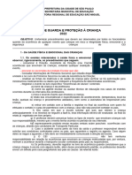 Modelo Plano de Guarda e Protecao Educacao Infantil