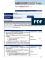 Sesión de Aprendizaje 4 - 1°