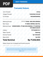 Transaksi Sukses: Total Nominal RP 71.002.500