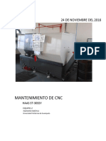 Mantenimiento de CNC