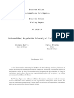 Informali Dad, Regulación Laboral y El Ciclo Económico: Banco de México Documentos de Investigación