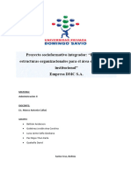 Proyecto Socioformativo Admin Ii - Diseño de Estructura Organizacional