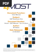 4most - SAP Manual - Logico Ver 2-0