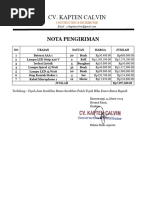 Nota Pengiriman Kantor Kecamatan Glenmore