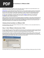 How To Clone Virtual Machines in VMware ESXi