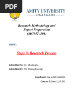 Research Process MGMT 201 Psda