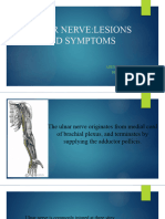 Ulnar Nerve:Lesions and Symptoms: A.Reshwanth Sai Mbbs 1 Year