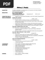 Brittany Murphy Resume