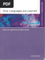 First Language Acquisition - HLAL