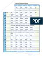 Planilla para Definir Bloques de Estudio Editable