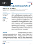 The Laboratory Experiment of The Effect of Quantity and Length of Plastic Fiber On Compressive Strength and Tensile Resistance