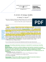 Energy - Models