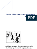 3) Gestión Del RRHH Al Interior de Una Organización