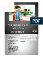 El Autismo y Su Abordaje en La Educación....