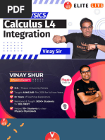 13 05 2021+Calculus+L4+Integration+Vinay+Sir+Physics+11th+Elite+Live+VJEE