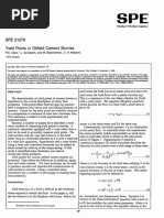 SPE 21279 Yield Points in Oilfield Cement Slurries: P.E. Clark, L. Sundaram, and M. Balakrishnan, U. Alabama