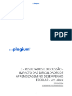 3 - Resultados E Discussão - Impacto Das Dificuldades de Aprendizagem No Desempenho ESCOLAR - Um