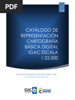 IGAC. Simbología en La Representacion de Mapas Escala 1:25000