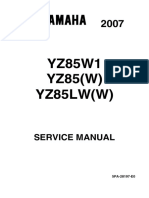 Yamaha Yz85 2007 Service Manual