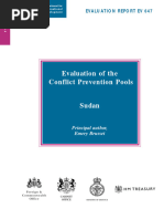 Evaluation of The Conflict Prevention Pools