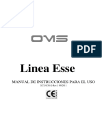 Linea Esse: Manual de Instrucciones para El Uso