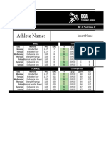 Nutrition - Accumulation Phase - Wk.1