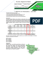 Avaliação Do 1º Bimestre de Matemática - 6º ADAPTADA