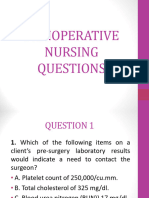 Perioperative Nursing Questions