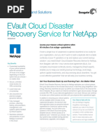 EVault Cloud Disaster Recovery Service - Netapp