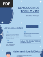 Semiología de Tobillo y Pie