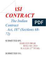 QUASI CONTRACT Project