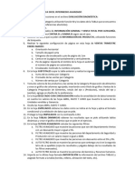 Instrucciones de La Evaluación Diagnóstica