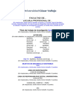 Esquema de Elaboración Del Trabajo de Investigación Formativa