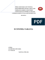 Diseño y Evaluacion de Proyectos - Economia Naranja - Ines Sanchez