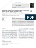 Benzalkonium Bromide Is Effective in Removing Bacillus Cereus Bi 2019 Food C